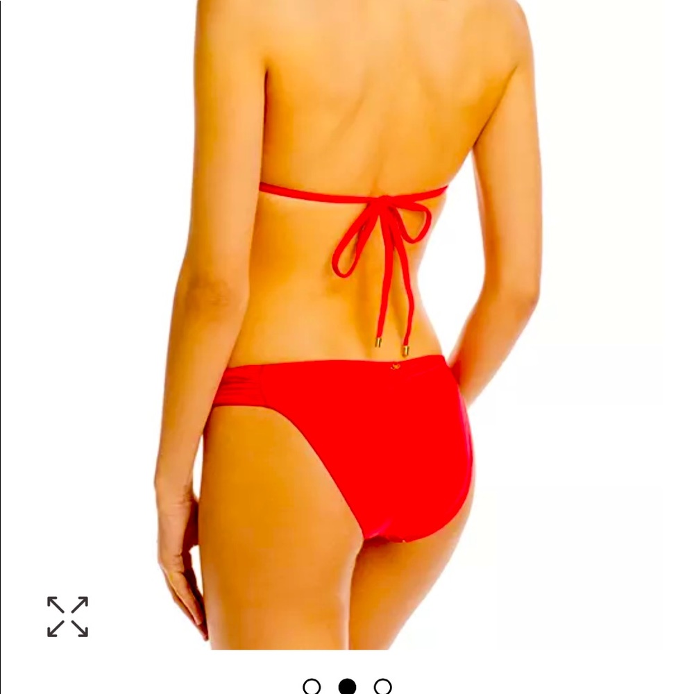 Pily q lach overlay halter bikini top
